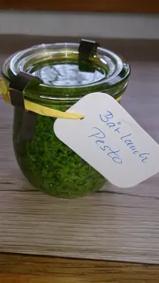 Bärlauchpesto 2020, Kräuterhoch³ Wildpflanzenschule im Chiemgau