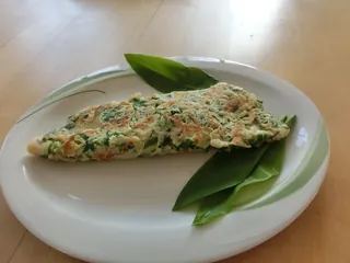 Bärlauchpfannkuchen, Kräuterhoch³ Wildpflanzenschule im Chiemgau