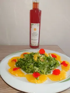 Endivien-Orangensalat mit Blutorangenbalsam, Kräuterhoch³ Wildpflanzenschule im Chiemgau