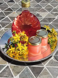 Johanniskrautsalbe sonnig, Kräuterhoch³ Wildpflanzenschule im Chiemgau