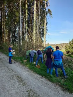 Kräuterwanderung 12.04.25 - 1, Kräuterhoch³ Wildpflanzenschule im Chiemgau