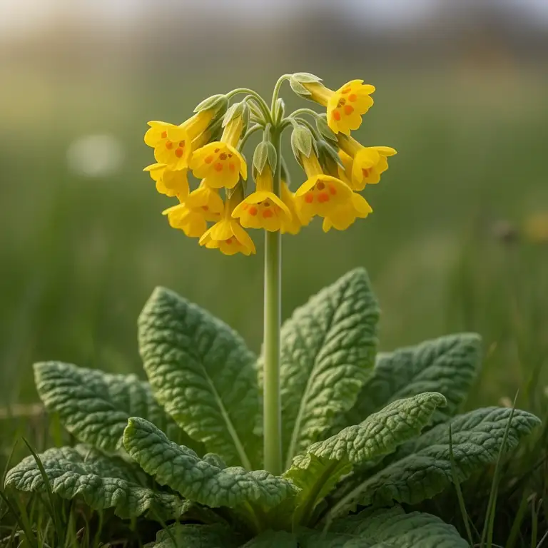 Echte Schlüsselblume (Primula veris) mit dottergelben Glockenblüten